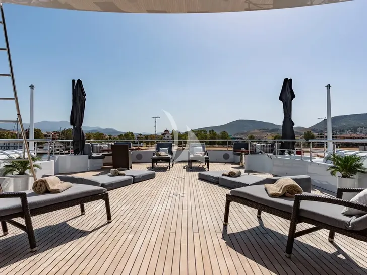 RARE FIND Proteksan Turquoise 55m - sundeck forward RARE FIND Proteksan Turquoise 55m - sundeck forward