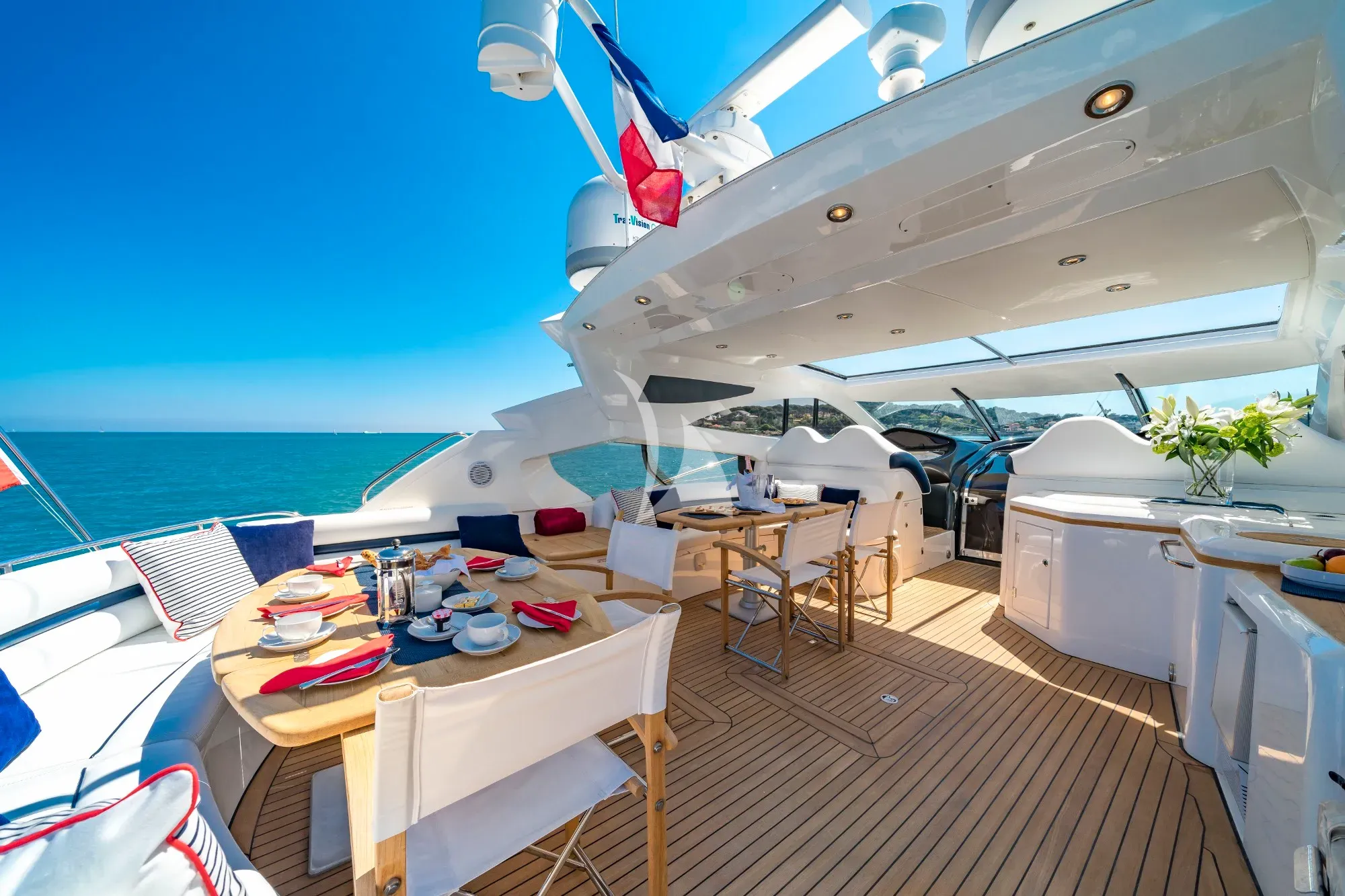 REHAB Sunseeker Predator 68 - upper deck