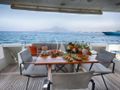 RELAXBYWINSTON Sanlorenzo 62 - aft deck alfreso dining area RELAXBYWINSTON Sanlorenzo 62 - aft deck alfreso dining area