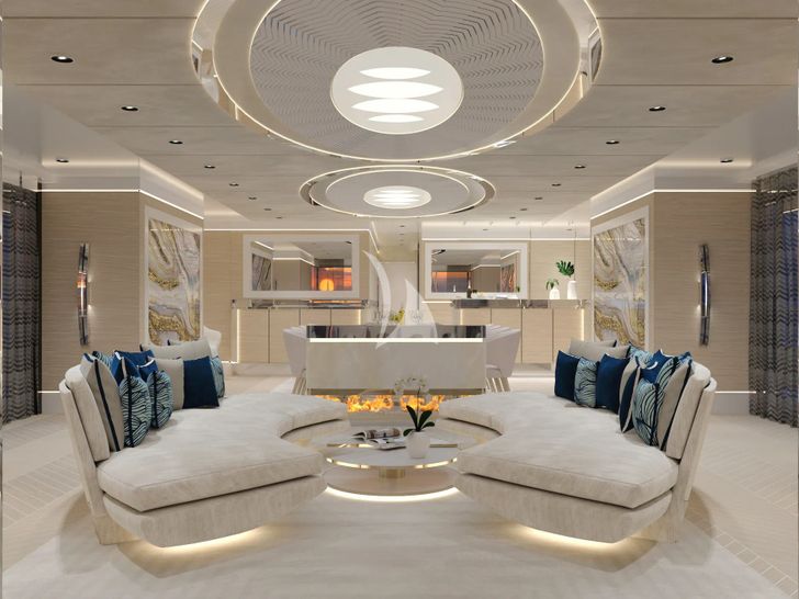 RENATA Cerri Cantieri Navali 40m - main saloon RENATA Cerri Cantieri Navali 40m - main saloon