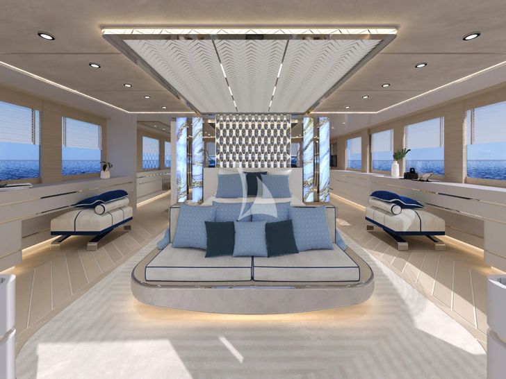 RENATA Cerri Cantieri Navali 40m - skydeck lounge RENATA Cerri Cantieri Navali 40m - skydeck lounge