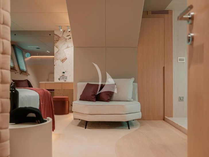 REPOSADO Tramontana Custom Yacht 52 m - VIP cabin 1 seating REPOSADO Tramontana Custom Yacht 52 m - VIP cabin 1 seating
