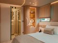 REPOSADO Tramontana Custom Yacht 52 m - VIP cabin bathroom entrance REPOSADO Tramontana Custom Yacht 52 m - VIP cabin bathroom entrance