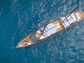 REPOSADO Tramontana Custom Yacht 52 m - top aerial shot REPOSADO Tramontana Custom Yacht 52 m - top aerial shot