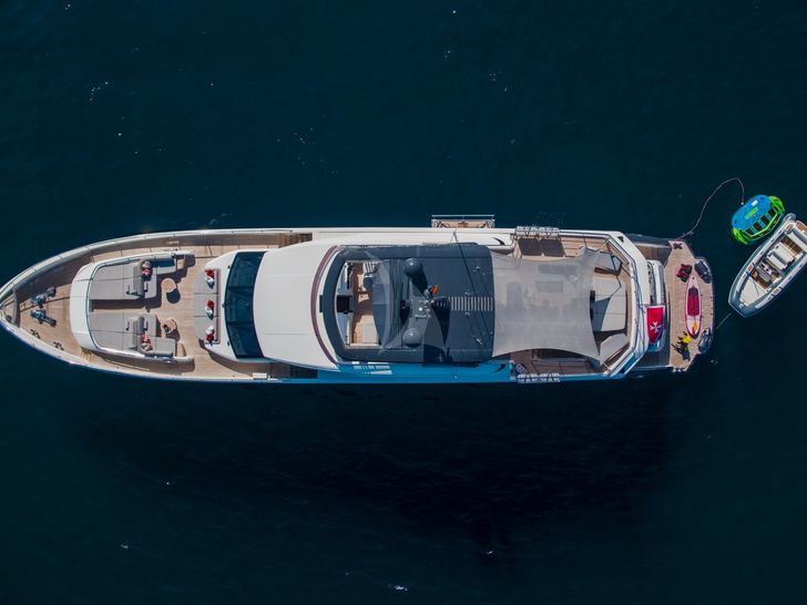RESTLESS Princess 35m - aerial shot RESTLESS Princess 35m - aerial shot