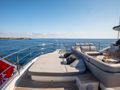 RESTLESS Princess 35M flybridge aft sun beds