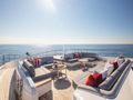 RESTLESS Princess 35m - foredeck lounging area RESTLESS Princess 35m - foredeck lounging area