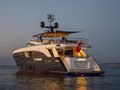 RESTLESS Princess 35m - stern view RESTLESS Princess 35m - stern view