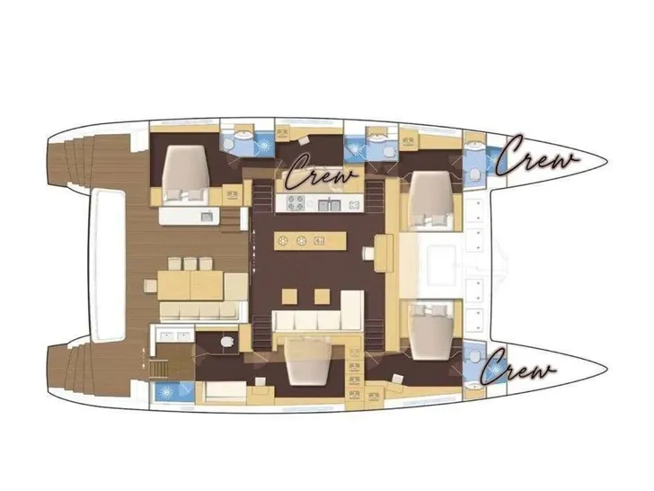 REVE2MER Lagoon 620 - cabin layout REVE2MER Lagoon 620 - cabin layout