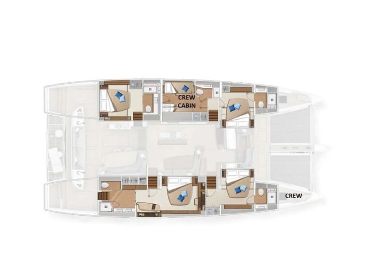 REVE BLEU Lagoon Sixty 5 - layout REVE BLEU Lagoon Sixty 5 - layout