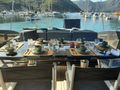 REVELLA Mangusta 92 - aft deck alfresco dining area REVELLA Mangusta 92 - aft deck alfresco dining area