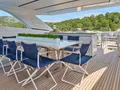 RIANA II Sanlorenzo SL118 - sundeck alfresco dining area RIANA II Sanlorenzo SL118 - sundeck alfresco dining area