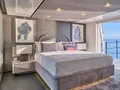 RIANA II Sanlorenzo SL118 - master cabin bed RIANA II Sanlorenzo SL118 - master cabin bed