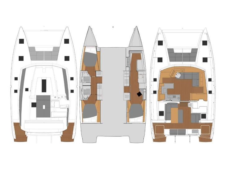 RISE Fountaine Pajot Astrea 42 - layout RISE Fountaine Pajot Astrea 42 - layout