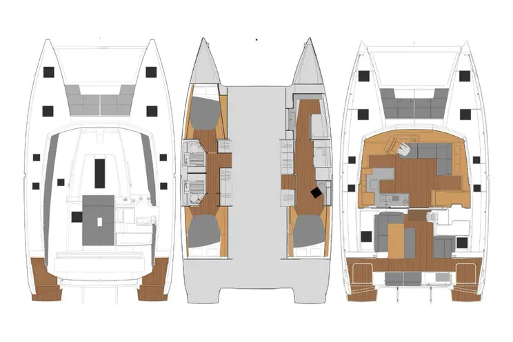 Layout for RISE Fountaine Pajot Astrea 42 - layout
