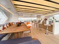 RISING DAWN Gulf Craft 43m - sundeck bar and dining lounge RISING DAWN Gulf Craft 43m - sundeck bar and dining lounge