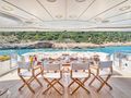 RIVA I Benetti Classic 120 - aft alfresco dining area RIVA I Benetti Classic 120 - aft alfresco dining area
