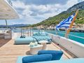 RIVA I Benetti Classic 120 - sky deck aft lounging area RIVA I Benetti Classic 120 - sky deck aft lounging area