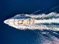 RIVA I Benetti Classic 120 - top aerial shot cruising RIVA I Benetti Classic 120 - top aerial shot cruising
