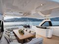 RIVIERA LIVING - Princess 35M,flybridge seating and bar area RIVIERA LIVING - Princess 35M,flybridge seating and bar area