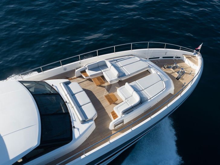RIVIERA LIVING - Princess 35M,aerial bow shot RIVIERA LIVING - Princess 35M,aerial bow shot