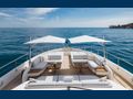 RIVIERA LIVING - Princess 35M,bow covered lounging area