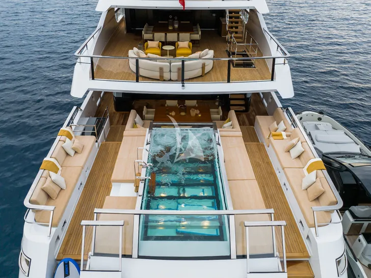 RMF Sanlorenzo 52 Steel - main aft deck pool RMF Sanlorenzo 52 Steel - main aft deck pool