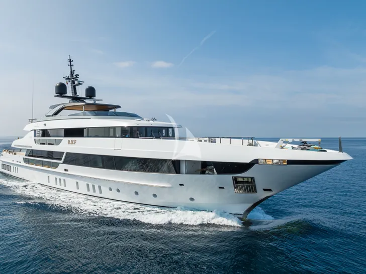 RMF Sanlorenzo 52 Steel - cruising side view RMF Sanlorenzo 52 Steel - cruising side view