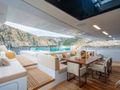 RMF Sanlorenzo 52 Steel - main aft deck dining area RMF Sanlorenzo 52 Steel - main aft deck dining area