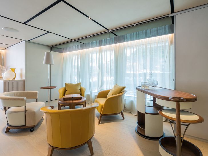 RMF Sanlorenzo 52 Steel - main saloon tea area RMF Sanlorenzo 52 Steel - main saloon tea area