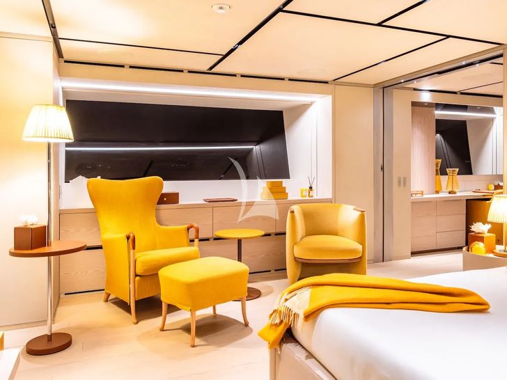 RMF Sanlorenzo 52Steel - master cabin lounge RMF Sanlorenzo 52Steel - master cabin lounge