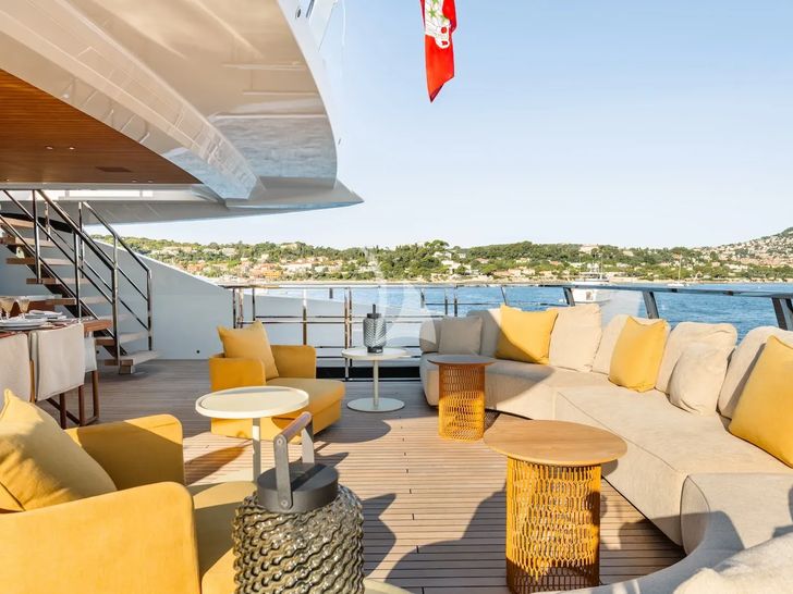 RMF Sanlorenzo 52Steel - sky deck aft lounge RMF Sanlorenzo 52Steel - sky deck aft lounge