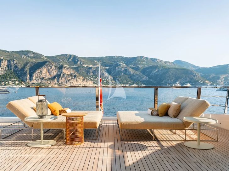 RMF Sanlorenzo 52Steel - sundeck aft sunbathing area RMF Sanlorenzo 52Steel - sundeck aft sunbathing area