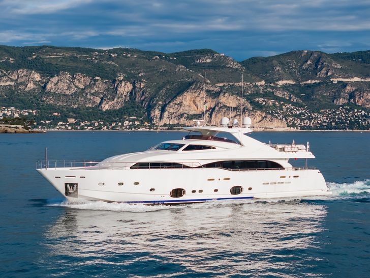 ROBUSTO Ferretti Custom Line 112 Next - side profile ROBUSTO Ferretti Custom Line 112 Next - side profile