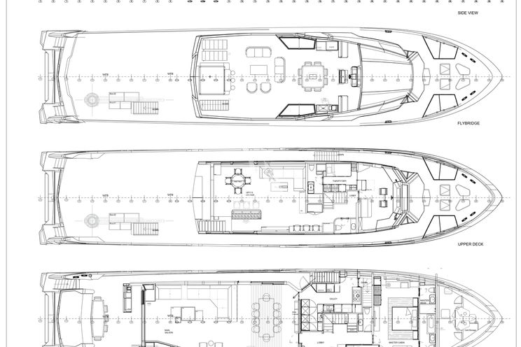 Layout for ROCKIT Numarine 37 XP motor yacht layout