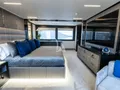ROMEO FOXTROT Hargrave 118 - master cabin bed and TV ROMEO FOXTROT Hargrave 118 - master cabin bed and TV
