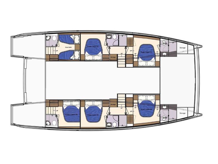 RUMRUNNER Seaview 69 - layout RUMRUNNER Seaview 69 - layout