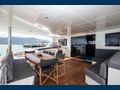 S/Y FENG Sunreef 70 aft deck alfreco dining area