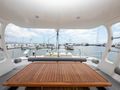 S/Y FENG Sunreef 70 - flybridge dining area S/Y FENG Sunreef 70 - flybridge dining area
