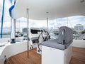 S/Y FENG Sunreef 70 - flybridge helm S/Y FENG Sunreef 70 - flybridge helm