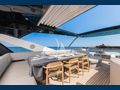 SAAHSA Sunseeker 76 Yacht flybridge dining area