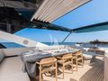 SAAHSA Sunseeker 76 Yacht flybridge dining area