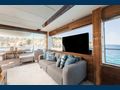 SAAHSA Sunseeker 76 Yacht seating area with TV