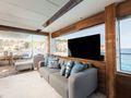 SAAHSA Sunseeker 76 Yacht seating area with TV
