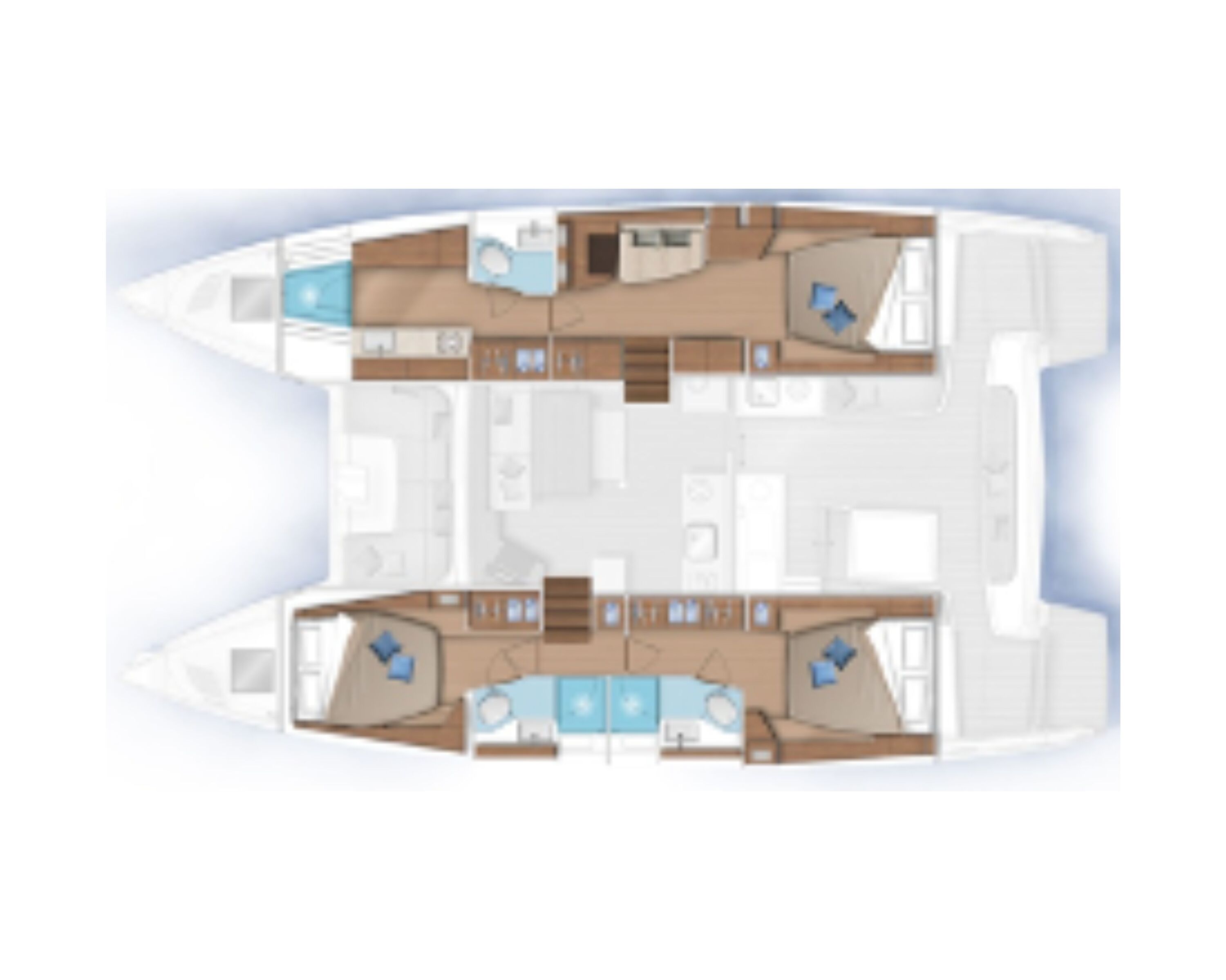 Layout for SAIL AWAY Lagoon 46 - layout