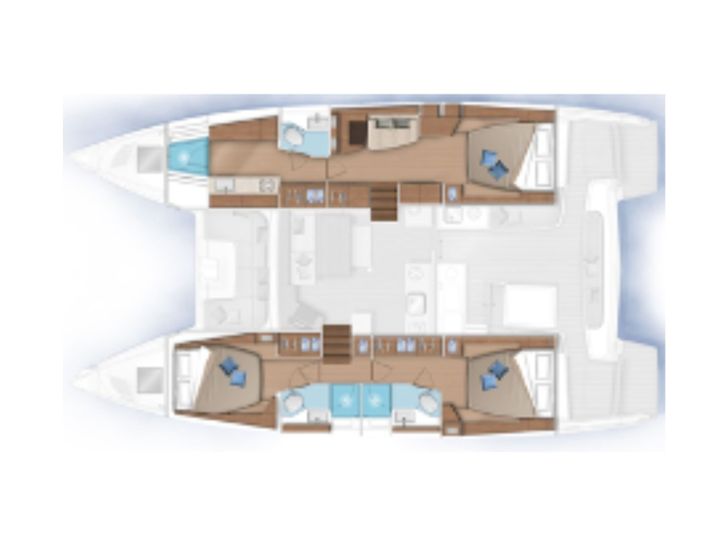 SAIL AWAY Lagoon 46 - layout SAIL AWAY Lagoon 46 - layout