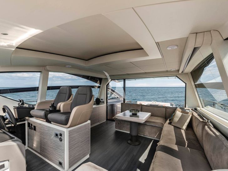 SAINTS Pershing 6X cockpit and saloon SAINTS Pershing 6X cockpit and saloon