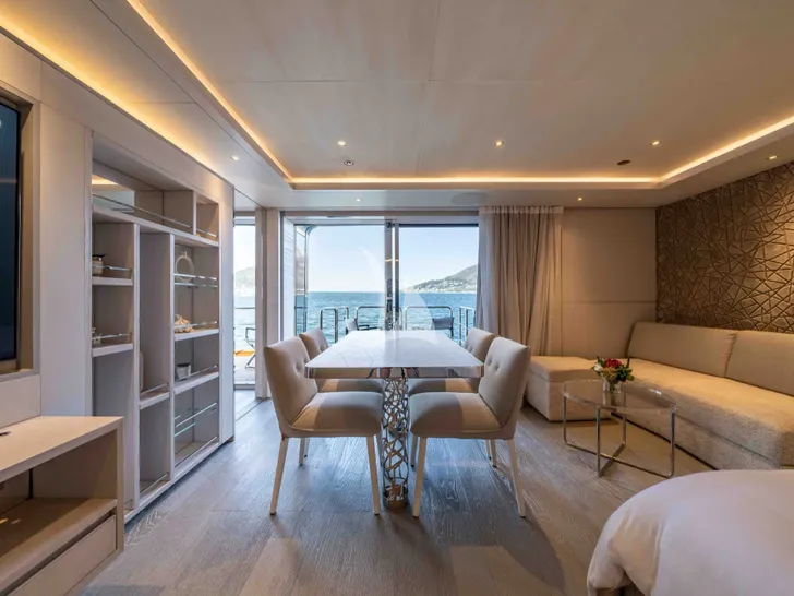 SALT CRN Ancona 61m - VIP cabin 1 dining and lounge SALT CRN Ancona 61m - VIP cabin 1 dining and lounge