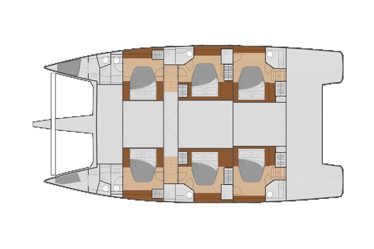 Layout for SAMANA 59 Fountaine Pajot - layout