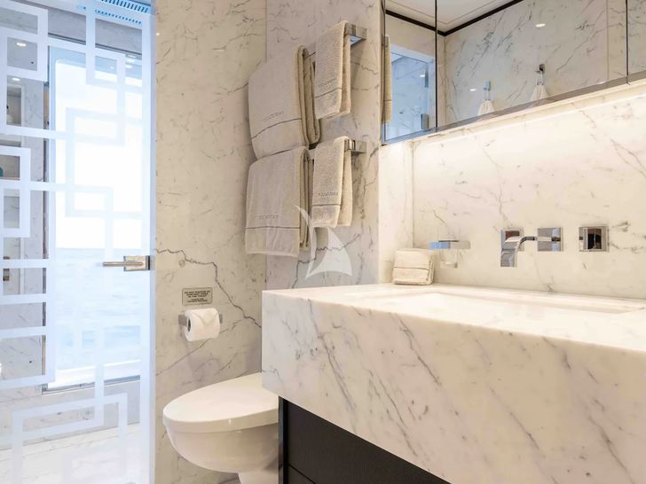 SAMURAI Alia 60m - VIP cabin 1 bathroom SAMURAI Alia 60m - VIP cabin 1 bathroom